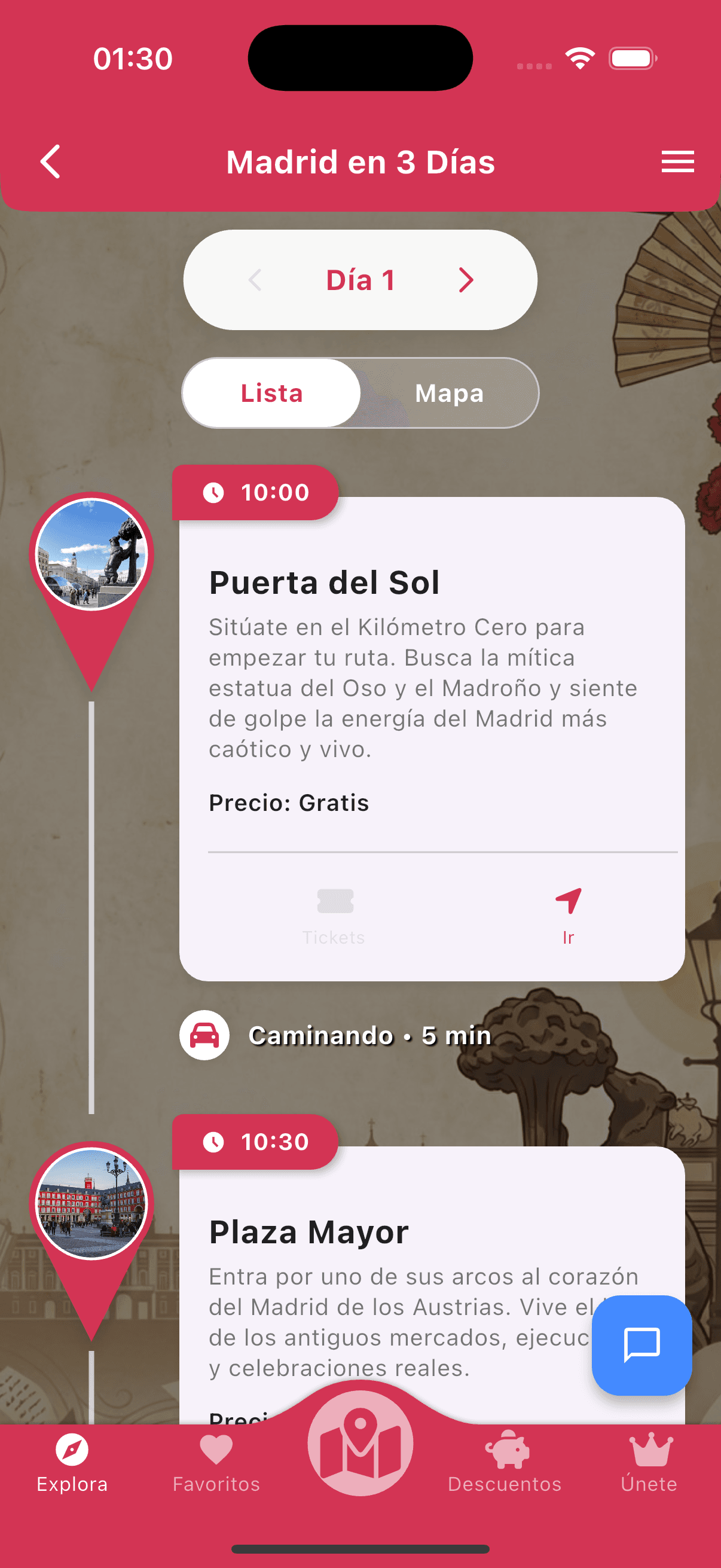 Itinerarios a tu medida